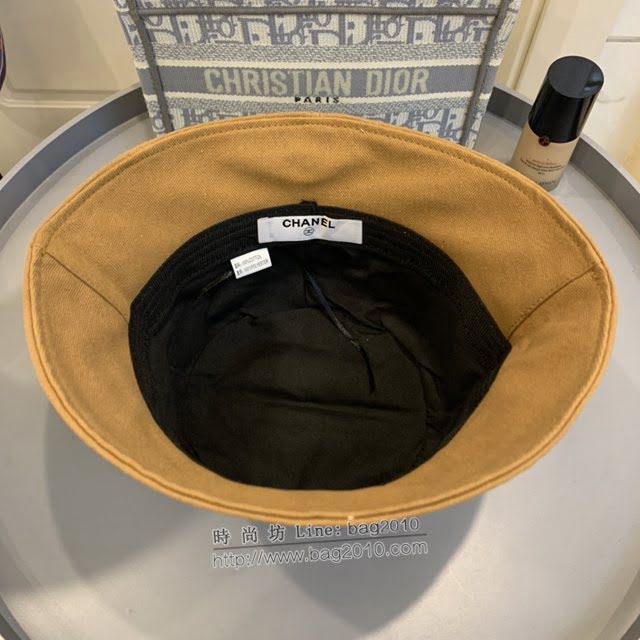 Chanel新品女士帽子 香奈兒不對稱簡約漁夫帽遮陽帽  mm1688